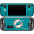 NFL Miami Dolphins Distressed- Aqua Steam Deck Handheld Gaming Computer Skin